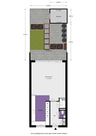 Oostdijk 195, 3261 KE Oud-Beijerland - Oostdijk 195 - Situatie - 2D.jpg
