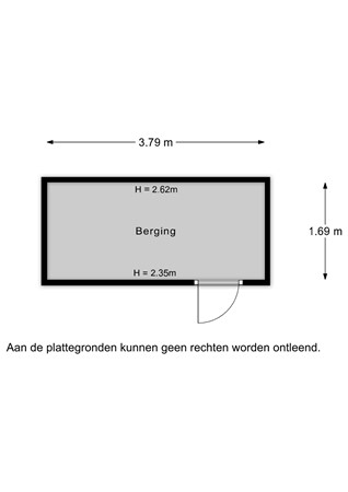 Sleutelbloemstraat 3, 3286 VN Klaaswaal - Sleutelbloemstraat 3 - Berging - 2D.jpg