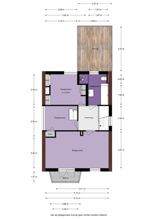 Julianastraat 86, 3262 SJ Oud-Beijerland - Julianastraat 86-1e verdieping - 2D.jpg