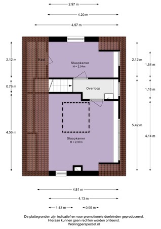 Oud-Cromstrijensedijk Oostzijde 103, 3286 BM Klaaswaal - Oud-Cromstrijensedijk Oostzijde 103 1e verdieping - 2D.jpg