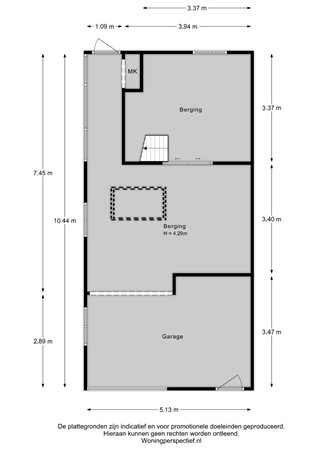 Oud-Cromstrijensedijk Oostzijde 103, 3286 BM Klaaswaal - Oud-Cromstrijensedijk Oostzijde 103 Garage - 2D.jpg