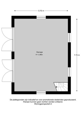 Wildervangseweg 1, 3291 EX Strijen - Wildervangseweg 1 Garage - 2D.jpg