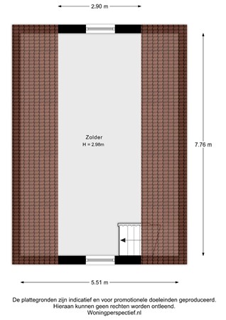 Wildervangseweg 1, 3291 EX Strijen - Wildervangseweg 1 Garage Zolder - 2D.jpg