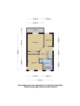 Molentuinweg 15, 2223 HA Katwijk - Plattegrond 1e verdieping Molentuinweg 15 Katwijk ad Rijn.jpg