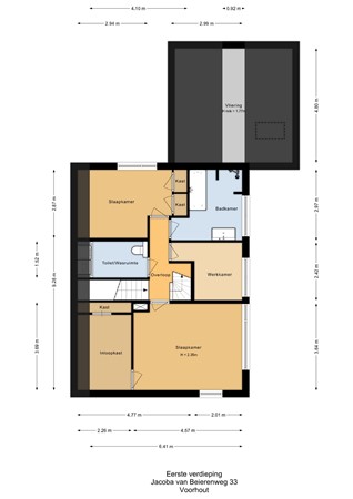 Jacoba van Beierenweg 33, 2215 KT Voorhout - Jacoba van Beierenweg 33_Eerste verdieping.jpg