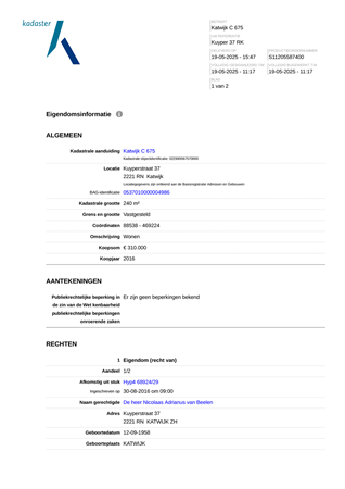 Brochure preview - Kadastrale informatie Kuyperstraat 37 Katwijk.pdf