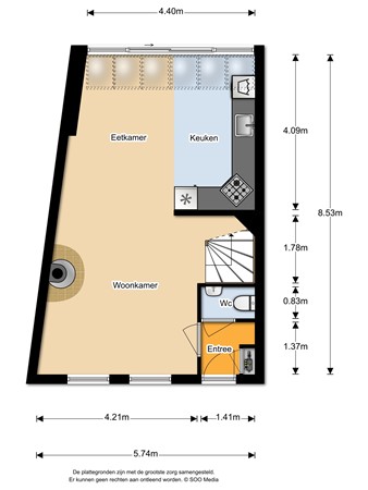 Rijnstraat 106, 2223 EC Katwijk aan den Rijn - Begane grond.jpg