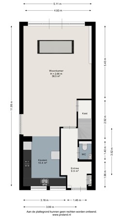 Burgemeester van der Reijdensingel 66, 2235 TT Valkenburg Zh - Begane Grond Burgemeester van der Reijdensingel 66 Valkenburg ZH (2).jpg