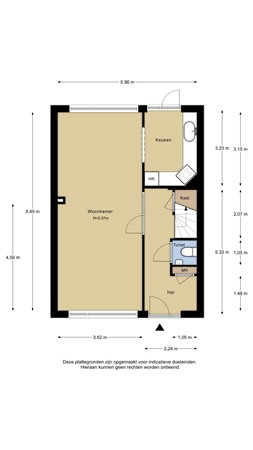 Zonnebloemstraat 42, 2223 VC Katwijk - Zonnebloemstraat 42, 2223 Vc Katwijk Begane grond.jpg