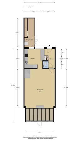 Zeester 45, 2221 KX Katwijk - Zeester 45 Katwijk beganegrond.jpg