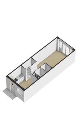 Keramiekstraat 36, 2231 TC Rijnsburg - Plattegrond 3D Beneden verdieping.jpg