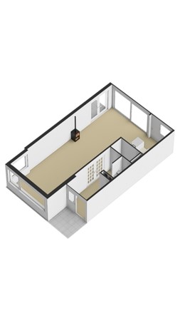 Menso Kamerlingh Onneslaan 34, 2343 RX Oegstgeest - 3d Begane grond Menso Kamerlingh Onneslaan 34 Oegstgeest.jpg