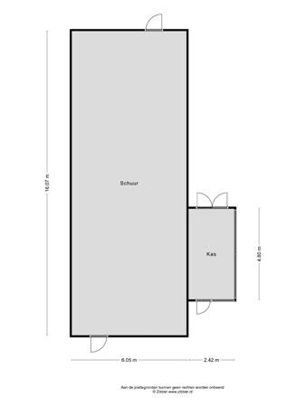 Floorplan - Grijpskerkseweg 2, 4356 RA Oostkapelle