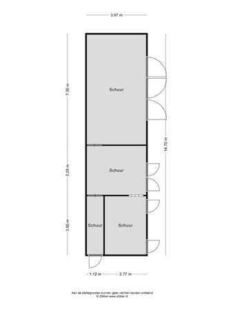 Floorplan - Grijpskerkseweg 2, 4356 RA Oostkapelle