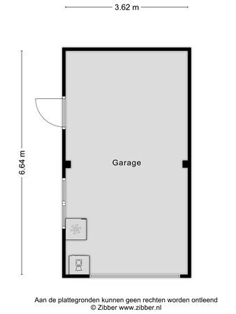 Floorplan - Koningin Wilhelminalaan 7, 4354 BD Vrouwenpolder