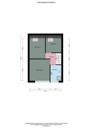 Floorplan - De Goudvink 6, 7609 DH Almelo