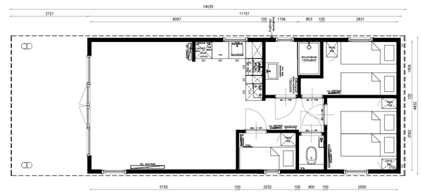 Floorplan - Hexelseweg 80-334, 7645 AM Hoge Hexel