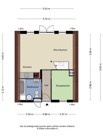 Floorplan - Boslaan 1-89, 7783 DD Gramsbergen