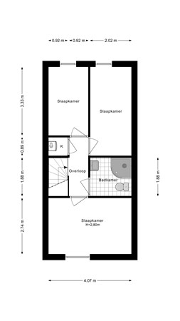 Floorplan - Diaconiestraat 30, 1781 GZ Den Helder