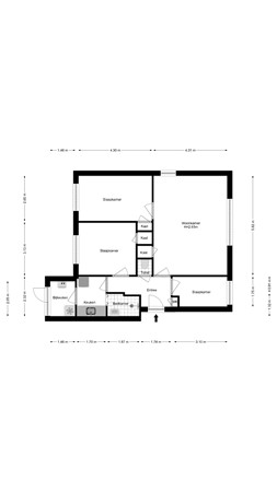 Floorplan - Middenweg 51, 1782 BB Den Helder
