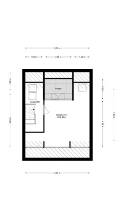 Floorplan - Fazantenstraat 41, 1781 XK Den Helder