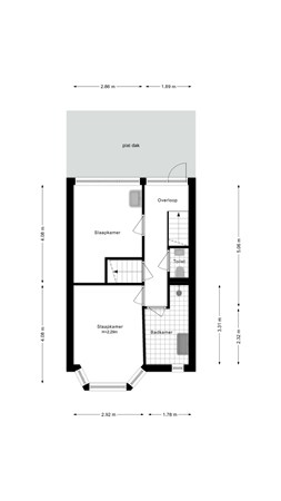 Floorplan - Huygensstraat 8, 1782 HP Den Helder