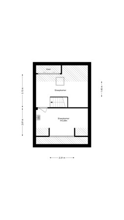 Floorplan - Huygensstraat 8, 1782 HP Den Helder