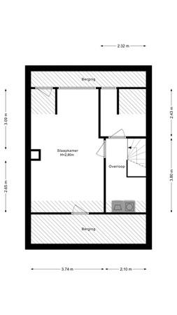 Floorplan - Robijn Reijntjesstraat 65, 1785 EM Den Helder