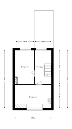 Floorplan - Parallelweg 77, 1781 EB Den Helder