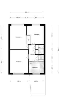 Floorplan - Kanostraat 29, 1784 SR Den Helder