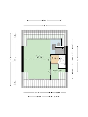 Floorplan - De Gloode 32, 1759 XE Callantsoog