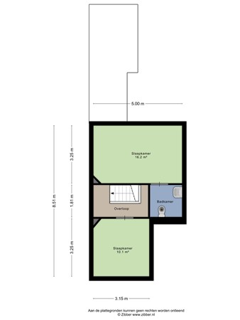 Floorplan - Zoetevaart 27, 4561 GR Hulst