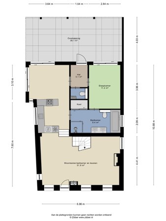 Floorplan - Kwakkel 3, 4543 PV Zaamslag