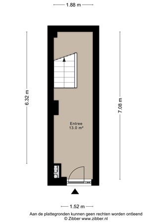 Floorplan - Stationsweg 13, 4561 GB Hulst