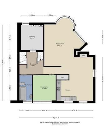 Floorplan - Stationsweg 13, 4561 GB Hulst