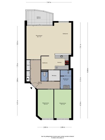 Floorplan - Liduinapark 38, 4561 JW Hulst