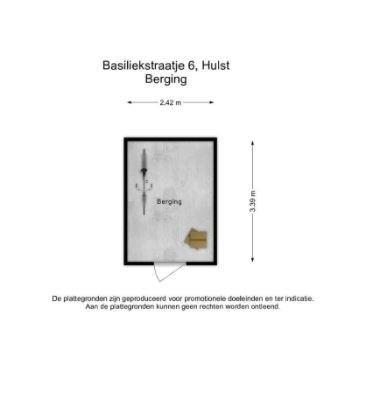 Floorplan - Basiliekstraatje 6, 4561 AW Hulst