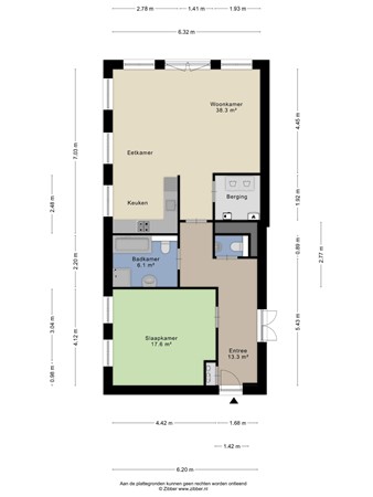 Floorplan - Basiliekstraatje 16, 4561 AW Hulst