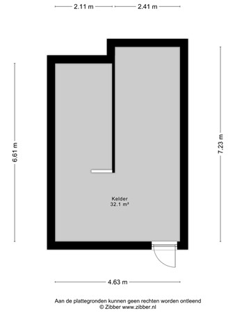 Floorplan - Kijkuit 30, 4571 PE Axel
