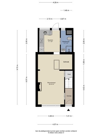 Floorplan - Nieuweweg 56, 4561 BN Hulst