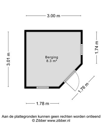 Floorplan - Clausstraat 1, 4561 JC Hulst