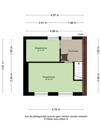 Floorplan - Bagijnesteeg 4, 4561 CL Hulst