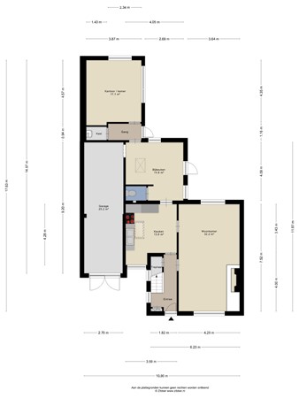 Floorplan - Willem Alexanderstraat 16, 4587 BN Kloosterzande