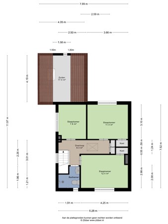 Floorplan - Willem Alexanderstraat 16, 4587 BN Kloosterzande