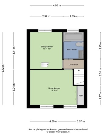 Floorplan - Steensedijk 76, 4561 GN Hulst