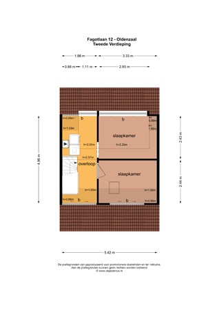 Floorplan - Fagotlaan 12, 7577 LH Oldenzaal
