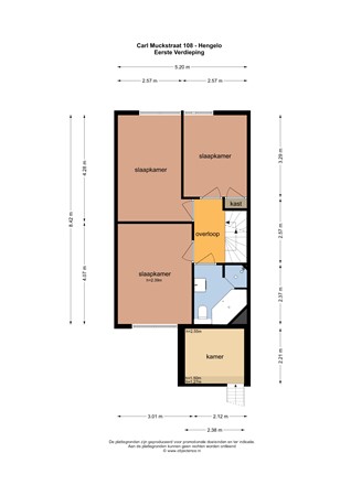 Floorplan - Carl Muckstraat 108, 7558 ES Hengelo