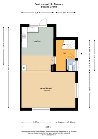 Floorplan - Beatrixstraat 19, 7596 KX Rossum