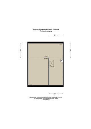 Floorplan - Burgemeester Wallerstraat 22, 7574 AR Oldenzaal