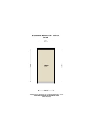 Floorplan - Burgemeester Wallerstraat 22, 7574 AR Oldenzaal